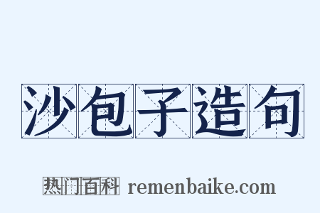沙包子造句是什么意思的图片